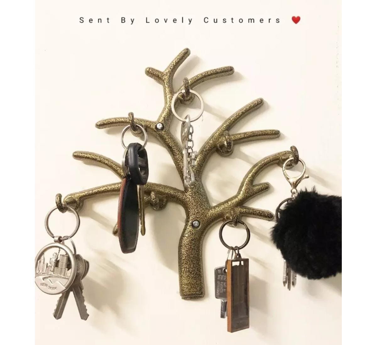 Copper Tree Key Holder